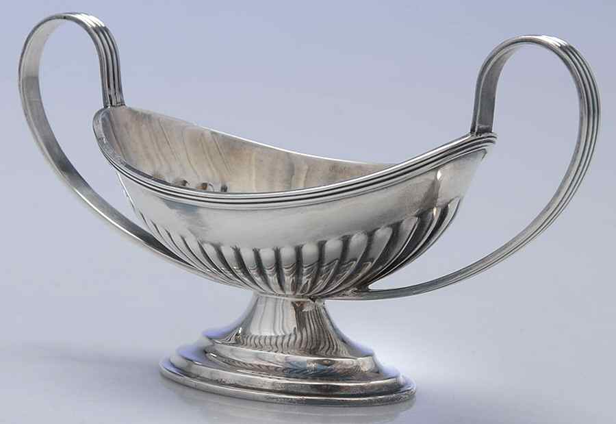 GMJ1 (Sterling, Hollowware) Mini Open Sugar Bowl by George Maudsley Jackson-1