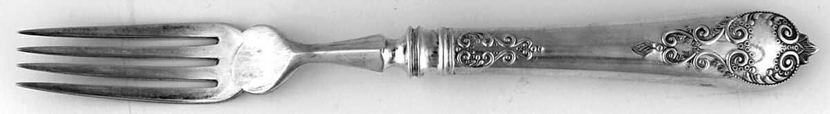 Charles II (Sterling) Individual Fish Fork Hollow Handle Ind. Strl Tines by Garrard & Co Ltd-1