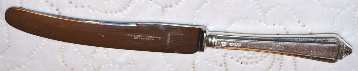 GSZ1 (Sterling) Old French Hollow Knife by G. W. Shirtcliffe & Son-1