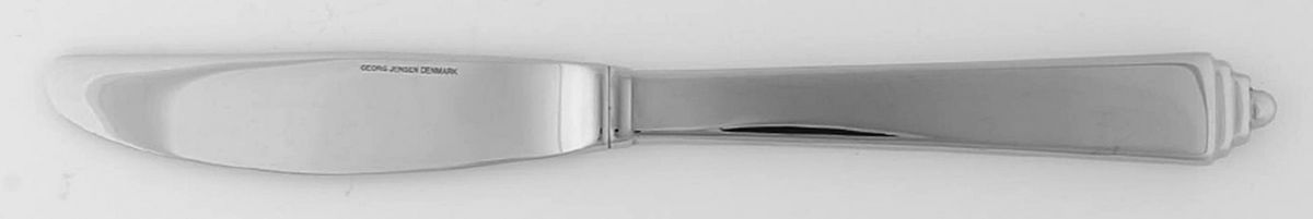 Pyramid (Stainless) Modern Long Handle Dinner Knife by Georg Jensen (Denmark)-1