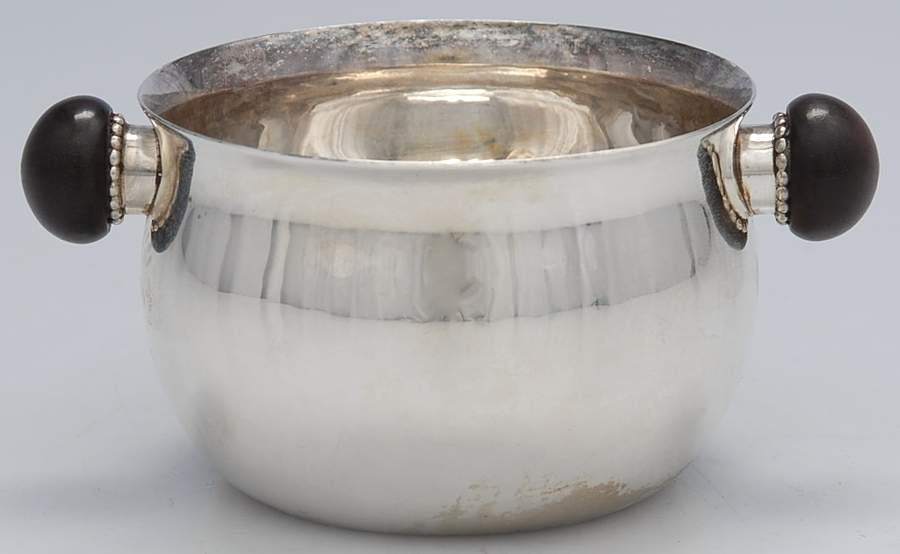 80B (Sterling, Hollowware) Open Sugar Bowl by Georg Jensen (Denmark)-1