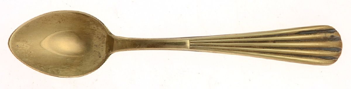 GSL5 (Gold Electroplate) Demitasse Spoon by Grasoli-1