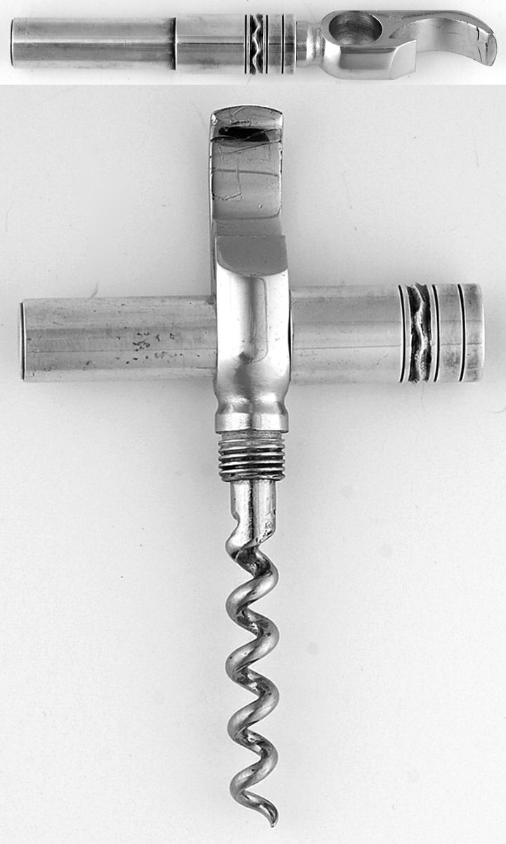85b (Sterling) Corkscrew/Bottle Opener by Georg Jensen (Denmark)-1