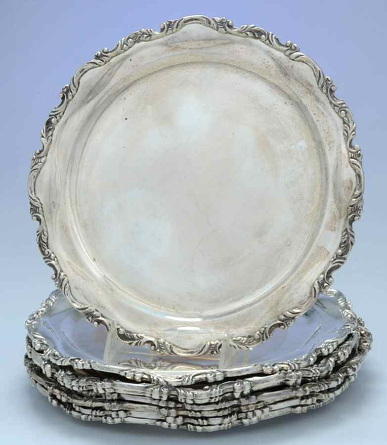 GSB1 (Sterling, Hollowware) (Set of 8) Dinner Plate by Gsb Sterling-1