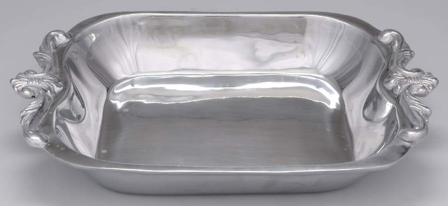 Aluminum Metalware 14" All Purpose Rectangular Dish by Guadalupe Imports Co-1