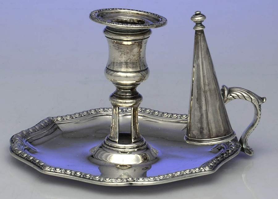 GA21 (Sterling) Chamberstick with Snuffer by Robert Garrard I-1