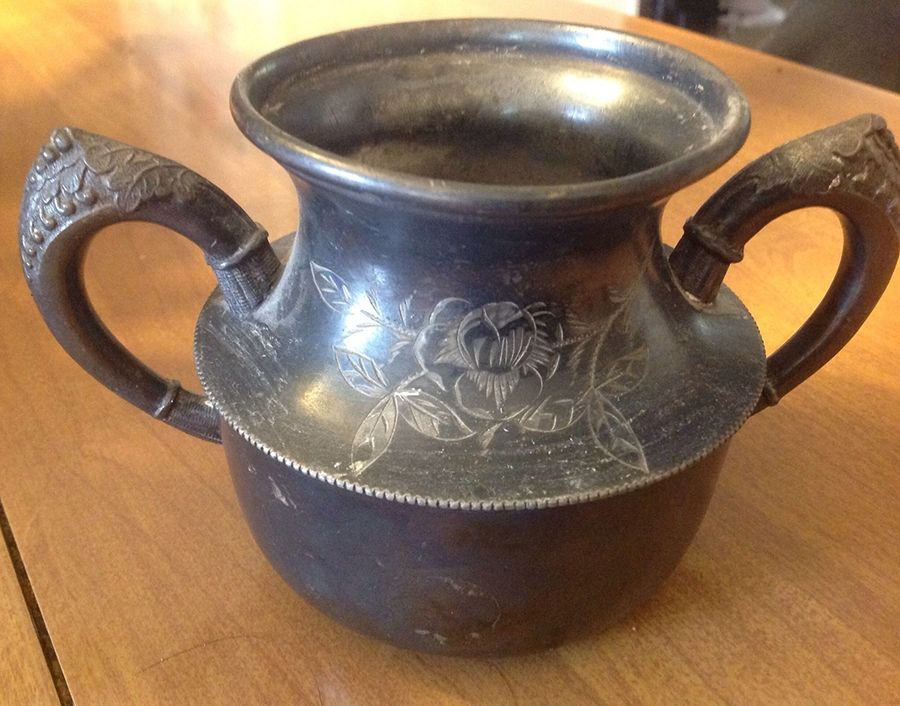 302 (Silverplate, Hollowware) Sugar Bowl No Lid by Graham Mfg -1