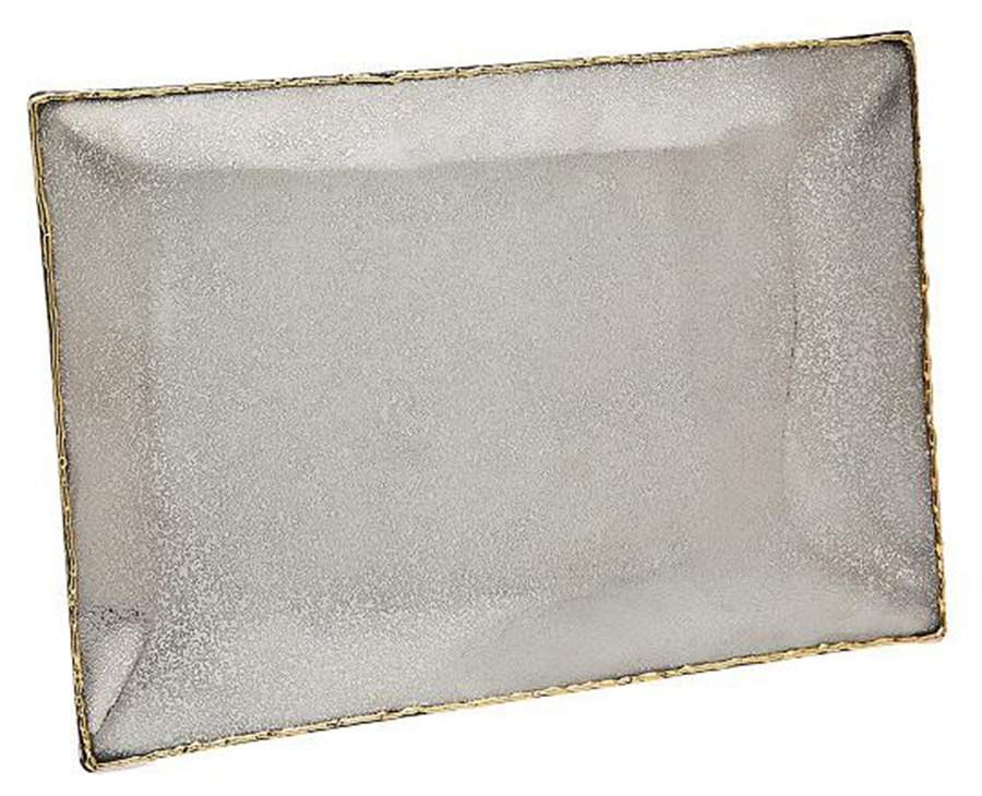 Golden Frost (Nickelplate, Hollowware) 16" Rectangular Tray by Godinger-1