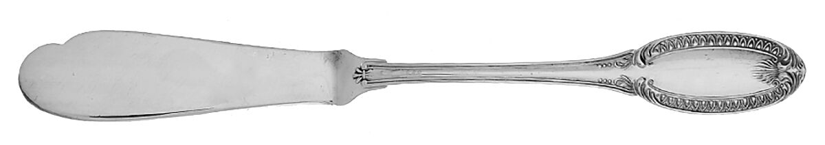 Impero (Sterling) Flat Handle Master Butter Knife by Georgian House-1