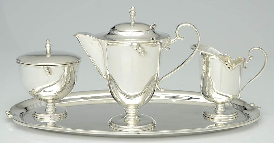 G3M1 (Sterling, Hollowware) 4Pc Demitasse Set (TPD,SCRD,SSUD,TRDE13) by Gonzales W. Moreno-1