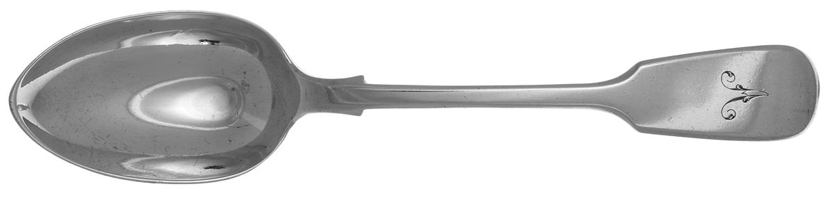 GMJ2 (Sterling) Monogrammed Oval Dessert/Soup Spoon by George Maudsley Jackson-1