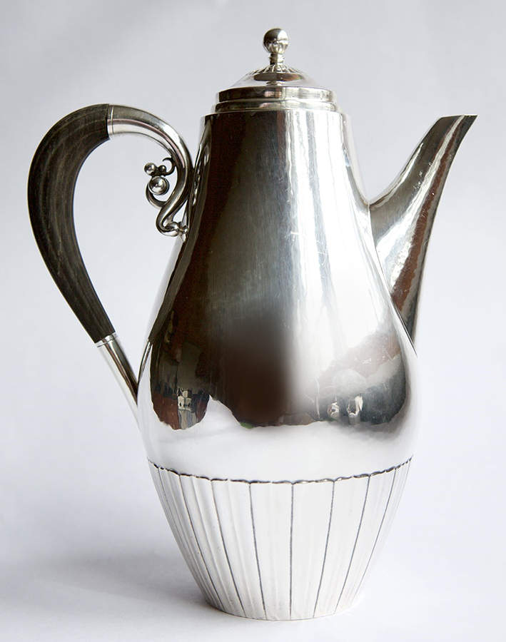 Cosmos (Sterling, Hollowware) Coffee Pot by Georg Jensen (Denmark)-1
