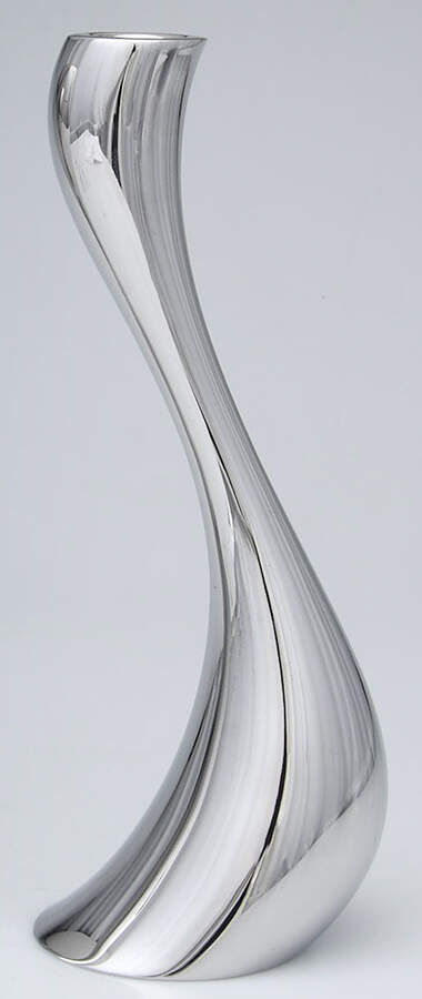Cobra (Stainless, Hollowware) 9" Candlestick by Georg Jensen (Denmark)-1