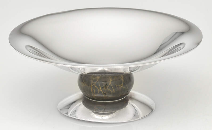 GXDGXD1 (Silverplate, Hollowware) Weighted Round Compote (Height X Width) by Gaube du Gers-1