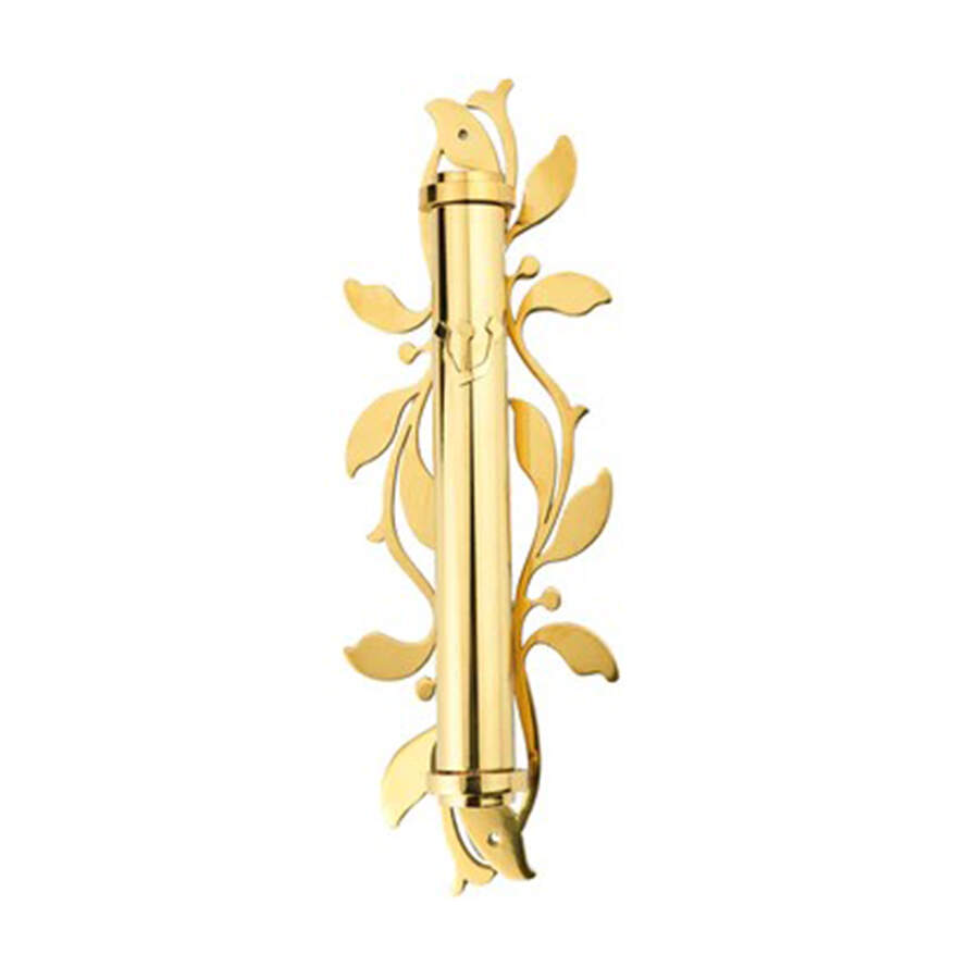 Judaica (Hollowware, Stainless) Mezuzah with Out Scroll, Solid Piece by Godinger-1