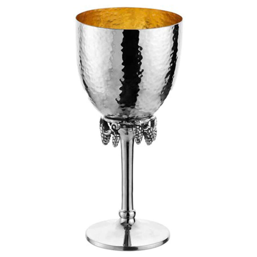 Judaica (Hollowware, Stainless) Elijah's Cup & Saucer Set by Godinger-1