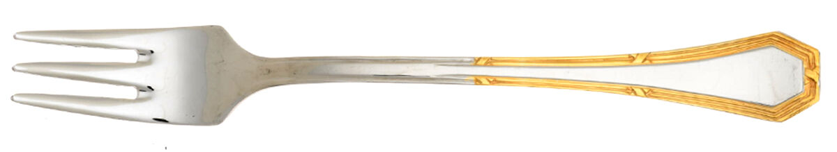 GGN15 (Stainless, Gold Accent) Dessert Fork by Gottinghen-1