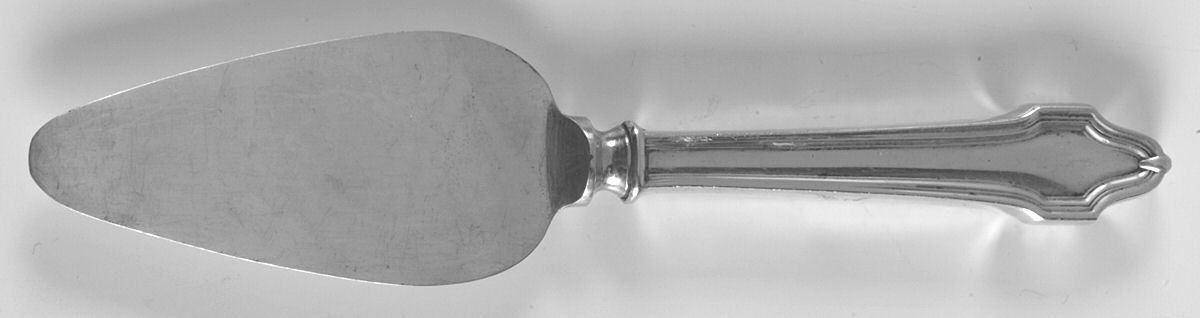 HAS1 (Sterling, No Monograms) Cheese Server with Silverplate Blade by Hallmark-1