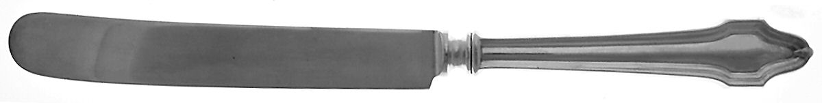 HAS1 (Sterling, No Monograms) Old French Hollow Knife with Bolster by Hallmark-1