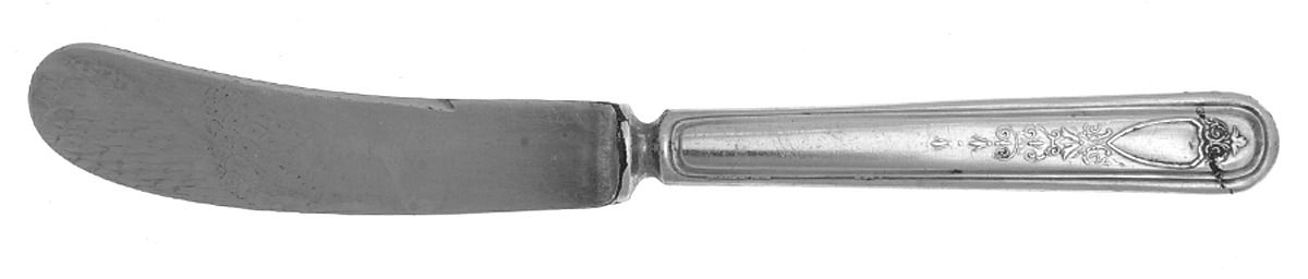 Pilgrim (Silverplate, 1911) Flat Handle Butter Spreader by Hibbard, Spencer, Bart-1