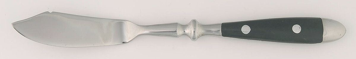 Bistro Black (Stainless) Flat Handle Master Butter Knife by Hampton Silversmiths-1
