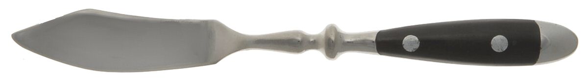 Bistro Black (Stainless) Flat Handle Master Butter Knife by Hampton Silversmiths-1