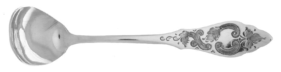HNE1 (Silverplate) Mustard Spoon Solid HC by Hanseat-1