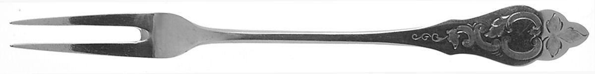 HNE1 (Silverplate) Medium 2-Tine Cold Meat Serving Fork by Hanseat-1