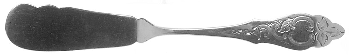 HNE1 (Silverplate) Flat Handle Master Butter Knife by Hanseat-1