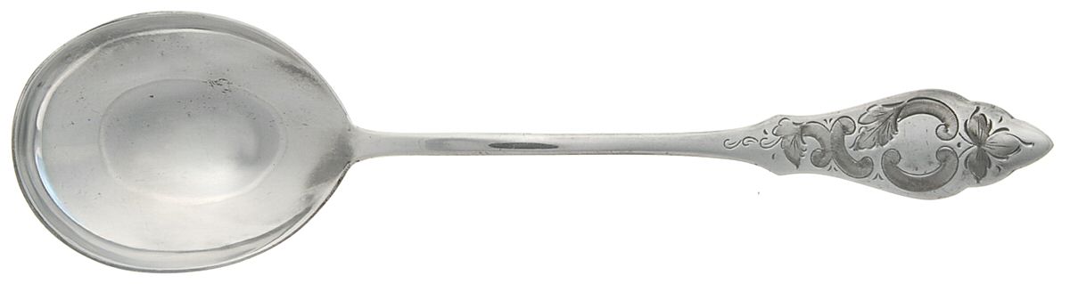 HNE1 (Silverplate) Solid Serving Spoon by Hanseat-1