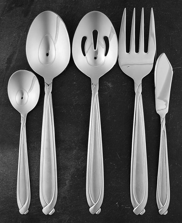 Concorde (Stainless) 5 Piece Hostess Set by Hampton Silversmiths-1