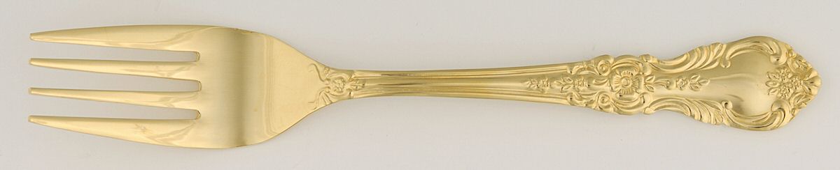 Golden Versailles (Gold Electroplate) Individual Salad Fork by Home Concepts-1
