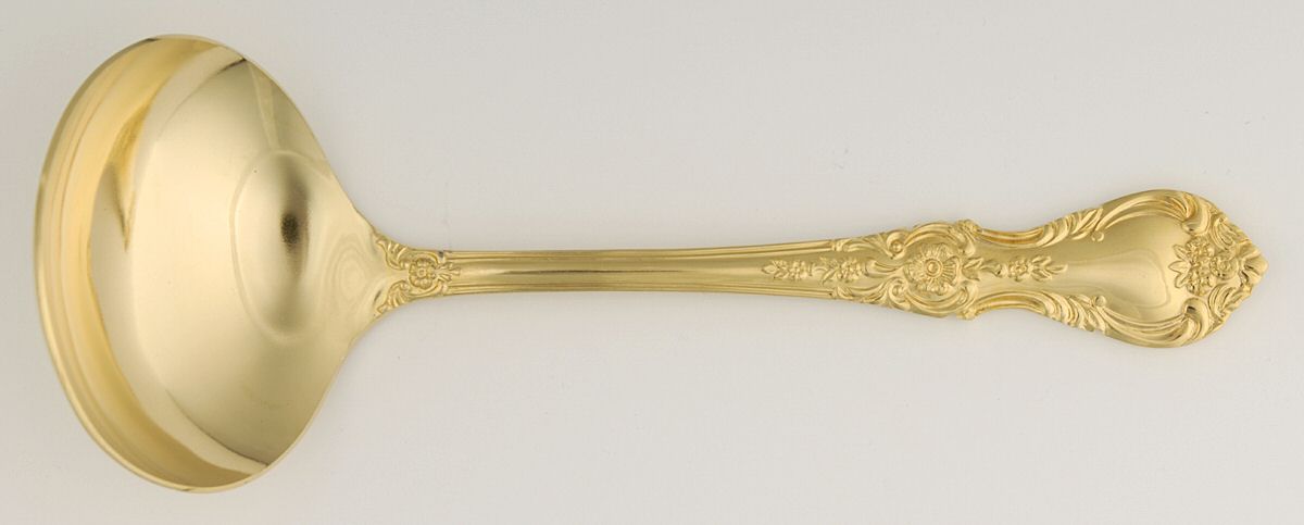 Golden Versailles (Gold Electroplate) Solid Gravy Ladle by Home Concepts-1