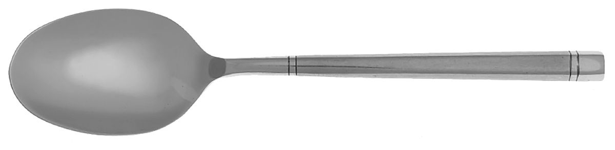 Ritz-Frosted (Stainless) Place/Oval Soup Spoon by Hampton Silversmiths-1