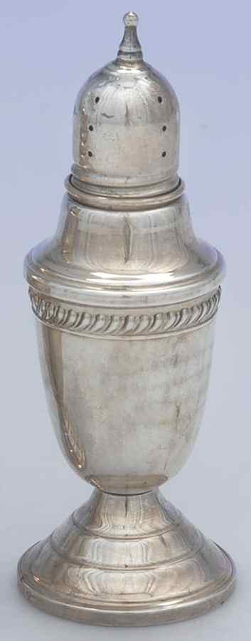 HTG3 (Sterling, Hollowware) Weighted Pepper Shaker by Hamilton Silver-1