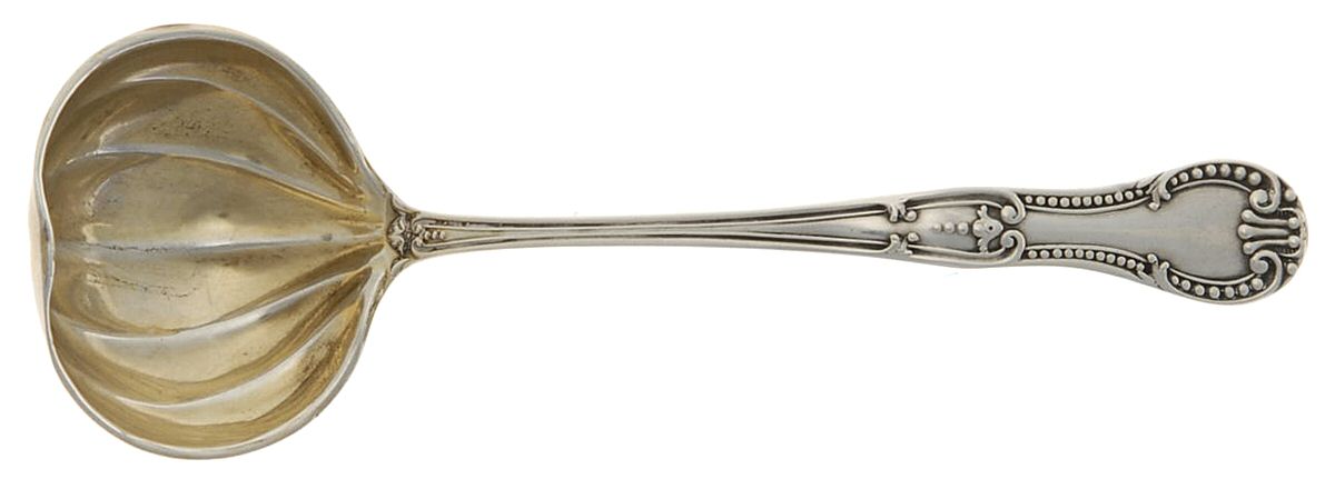 HCU1(Sterling) Ladle-Cream/Solid Piece-Small by H H Curtis & Co-1