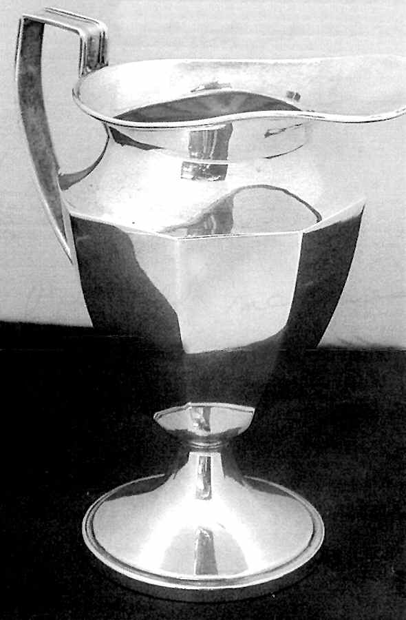 19 (Sterling, Hollowware) Weighted Mini Creamer by Hamilton Silver-1