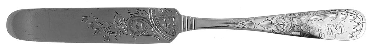 HSJ1 (Sterling) Youth Knife, Bright Cut Solid Piece by Harris & Shafer-1