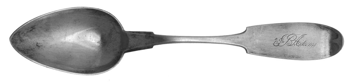 Coin Silver Flatware Tablespoon (Serving Spoon) by HI-HL Sawyer-1
