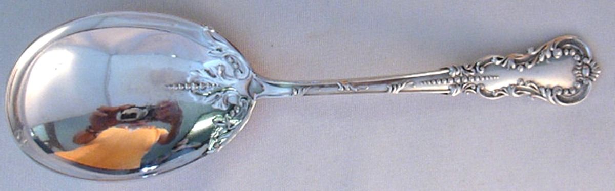 HCU2 (Sterling) Small Solid Berry/Casserole Spoon by H H Curtis & Co-1