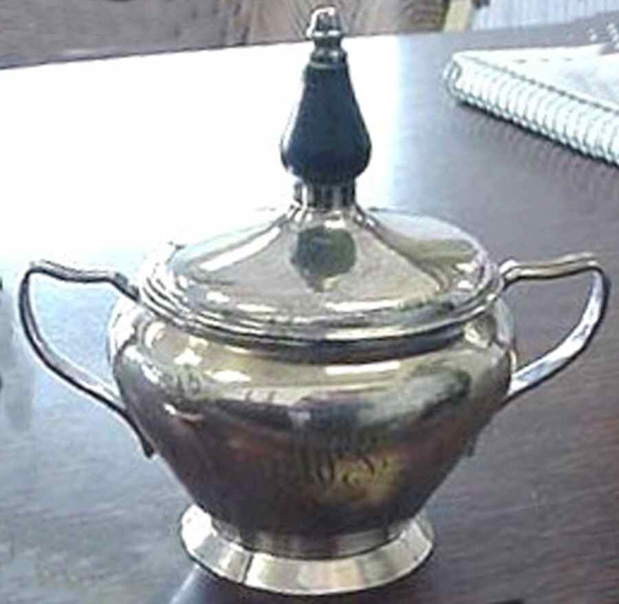 S1247 (Sterling, Hollowware) Sugar Bowl & Lid by Hawkes Sterling-1
