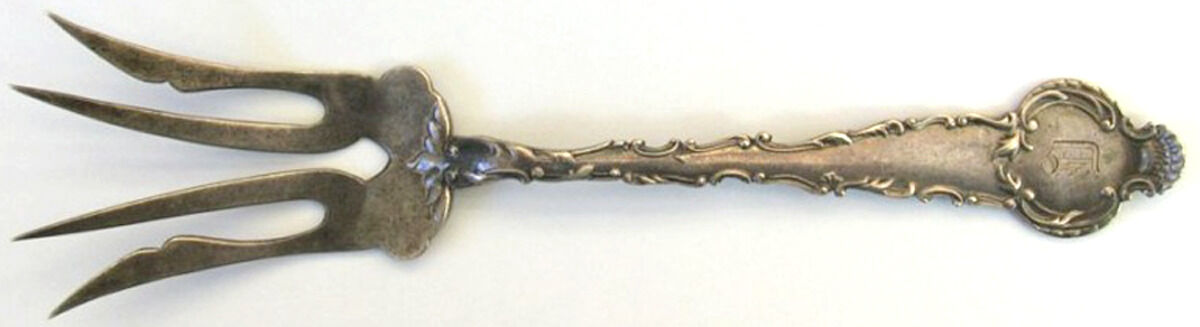 HCU3 (Sterling) Small Chipped Beef Fork by H H Curtis & Co-1