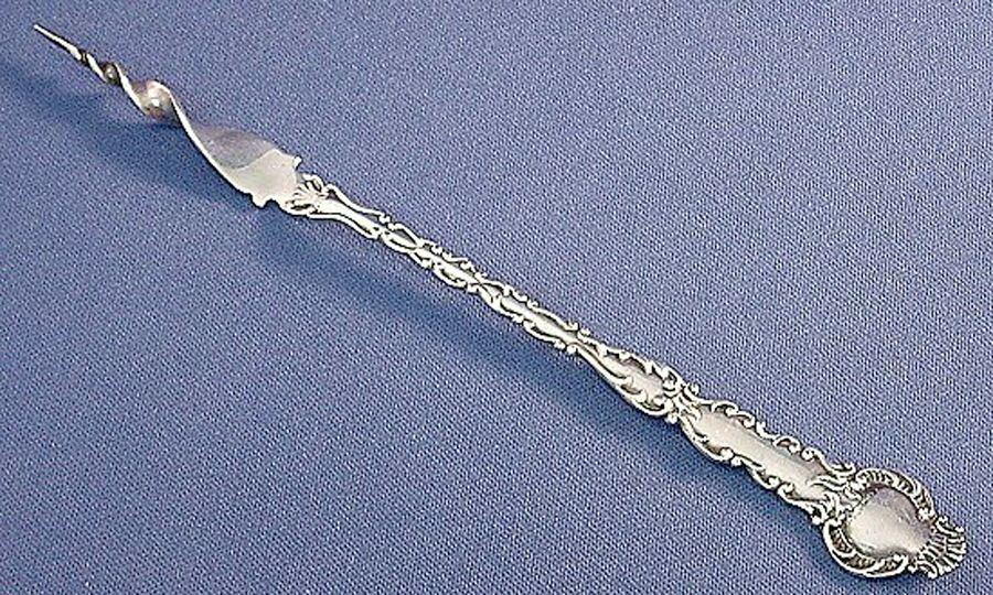 HCU3 (Sterling) One Tine Butter Pick by H H Curtis & Co-1