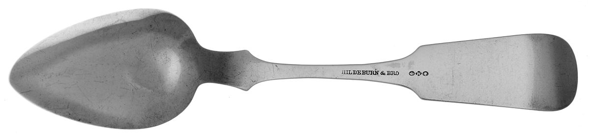 Coin Silver Flatware Dessert/Oval Soup Spoon by Hildeburn & Bros.-2