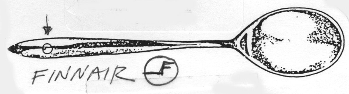 Finnair (Stainless) Place/Oval Soup Spoon by Hopeakeskus-1