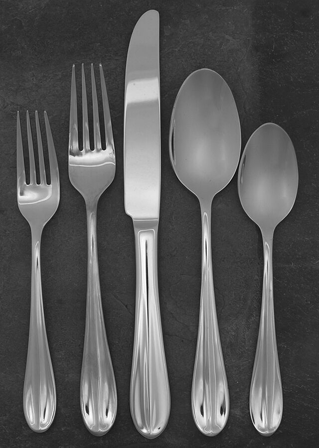 Elaine (Stainless) 5 Piece Place Setting by Hampton Silversmiths-1