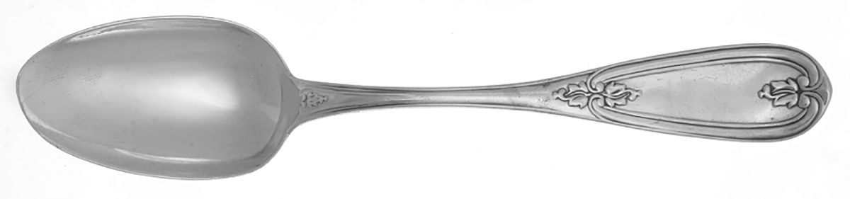 Olive (Coin Silver) Tablespoon (Serving Spoon) by Henry B. Stanwood-1
