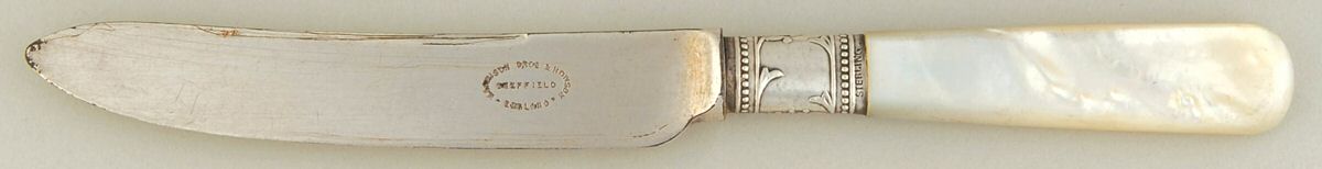 Pearl Handle 8 (Sterling) Pearl Handle Individual Fruit Knife by Harrison Bros & Howson-1