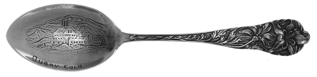 States & Cities Souvenir Spoons(Sterling) Colorado Demitasse Spoon by H.H.Tammen Curio Co.-1