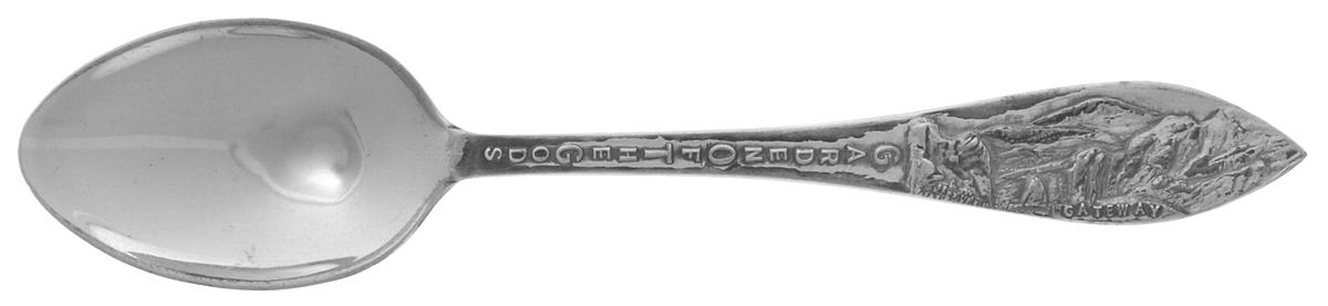 States & Cities Souvenir Spoons(Sterling) Colorado Demitasse Spoon by H.H.Tammen Curio Co.-1